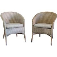 Vintage Wicker Side Chairs, A Pair | Etsy (US)