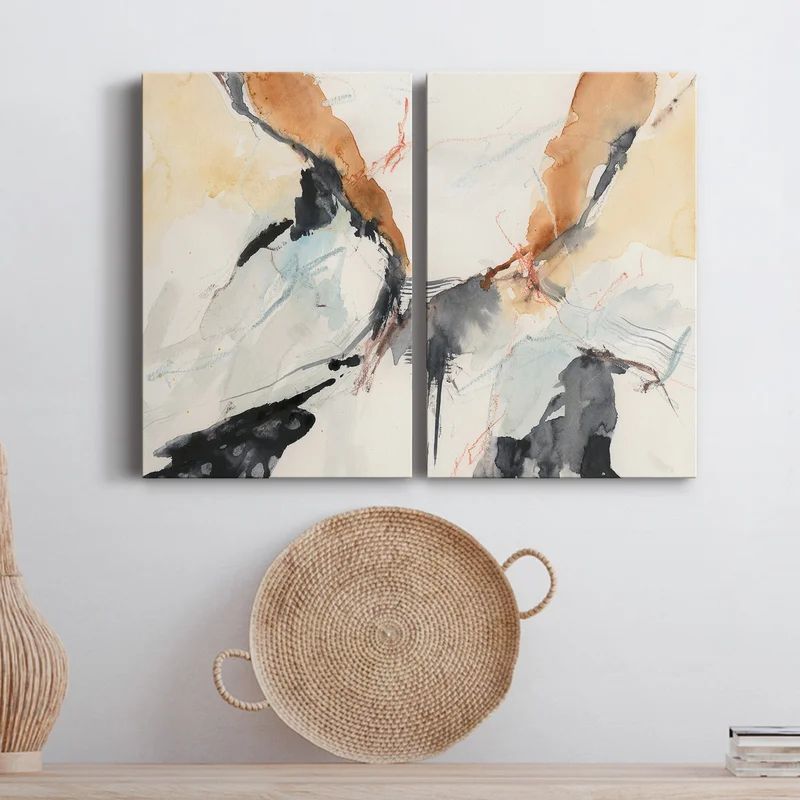 Efflux I On Canvas 2 Pieces Painting | Wayfair North America