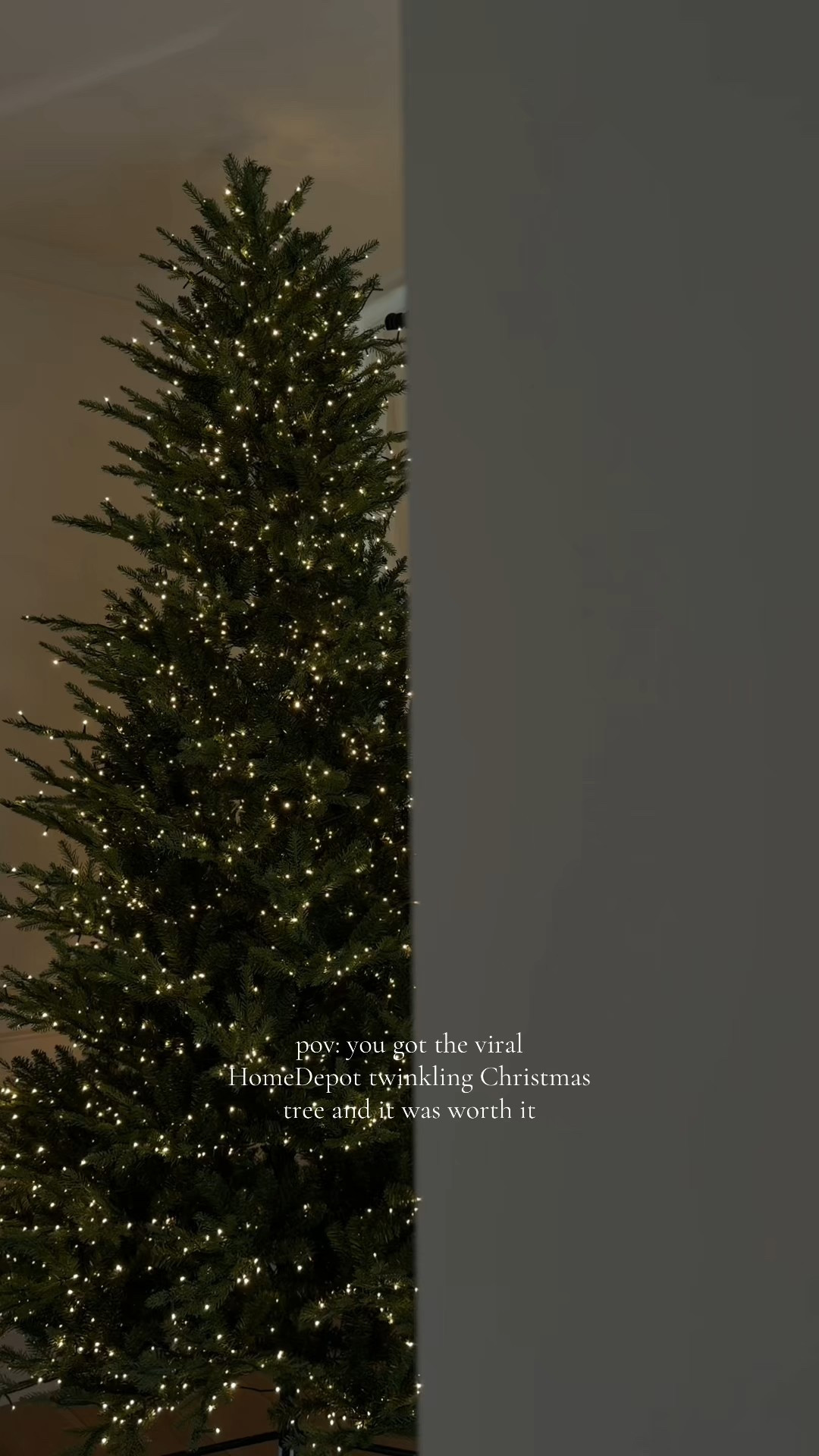 I’m obsessed! This is 9ft height 

Update: unfortunately the twinkling light one is sold out but I linked a similar one we also have and love! 

#LTKHome #LTKHoliday #LTKSeasonal