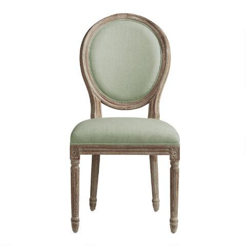 Paige Round Back Upholstered Dining Chair Set of 2 | World Market