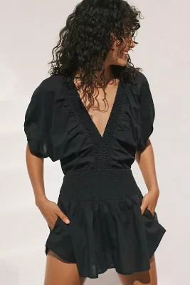 By Anthropologie Smocked Romper | Anthropologie (US)