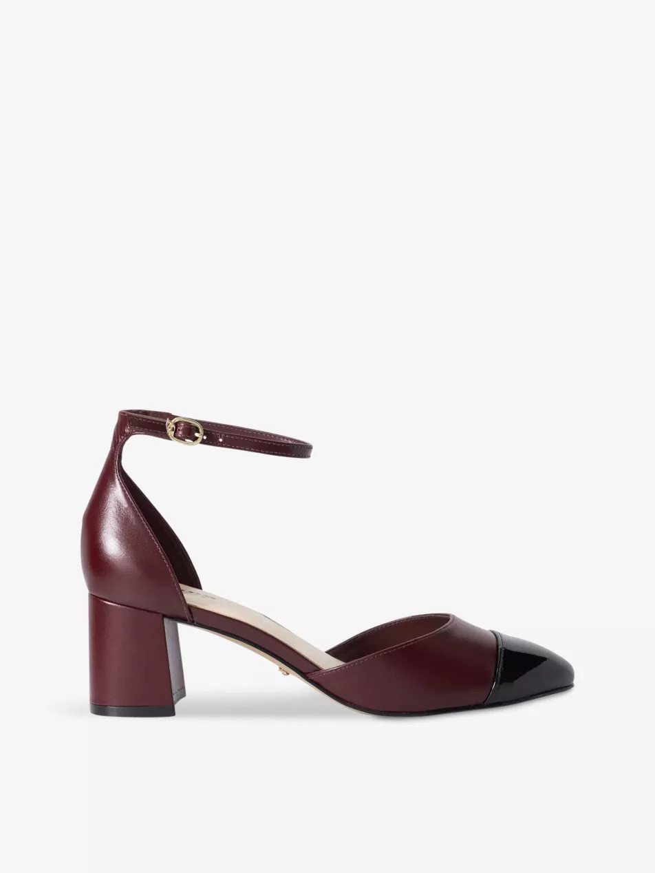 Careless 2 Part toe-cap heeled leather court shoes | Selfridges