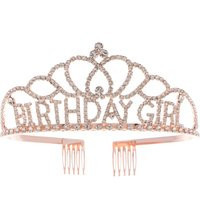 Birthday Girl Tiara, Rose Gold Crown For Women, Party Accessories, Metal Tiaras | Rose Tiara | Etsy (US)