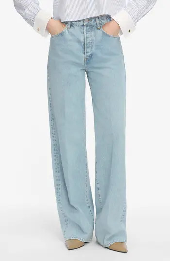 FRAME The Collegiate Super High Waist Wide Leg Jeans | Nordstrom | Nordstrom