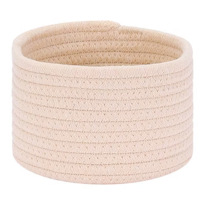 REGALWOVEN Home Decor Woven Shelf Closet Storage Bin for Putting Blankets Towels Khaki 5.5*5.5*3.5in | Target