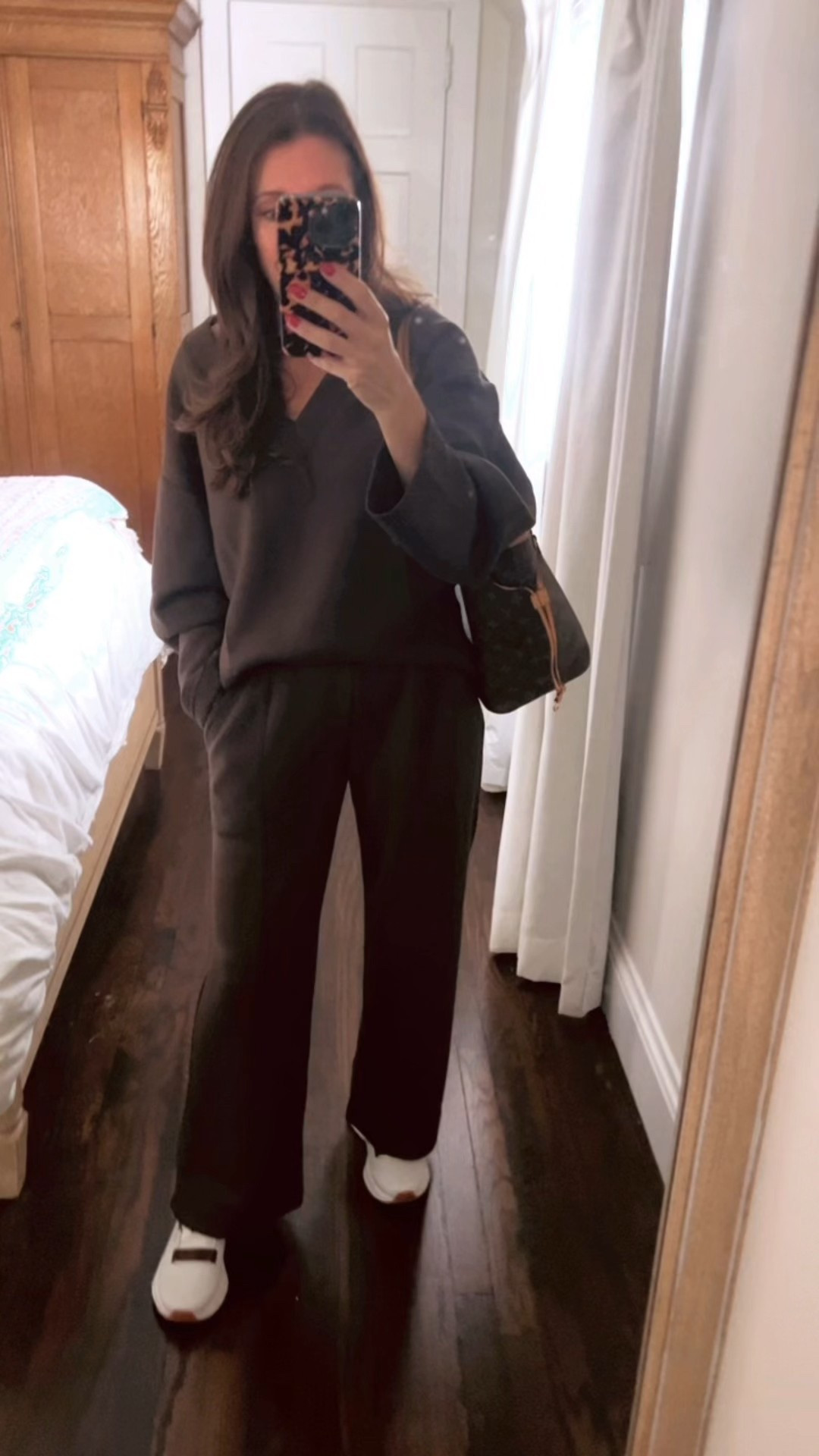 Old Navy Chocolate Brown Jogging Set.  Wearing an xs petite in pants and top an xs which runs big!

#LTKPetite #LTKSeasonal