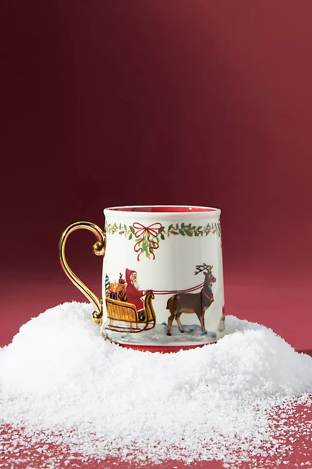 Nathalie Lete Santa's Sleigh Mug | Anthropologie (US)