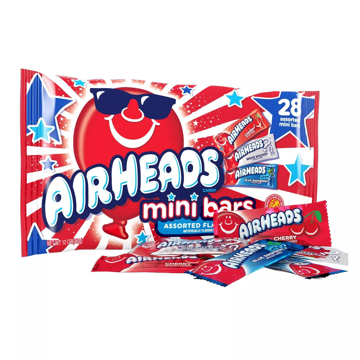 Airheads Mini Bars Red, White and Blue - 12oz | Target
