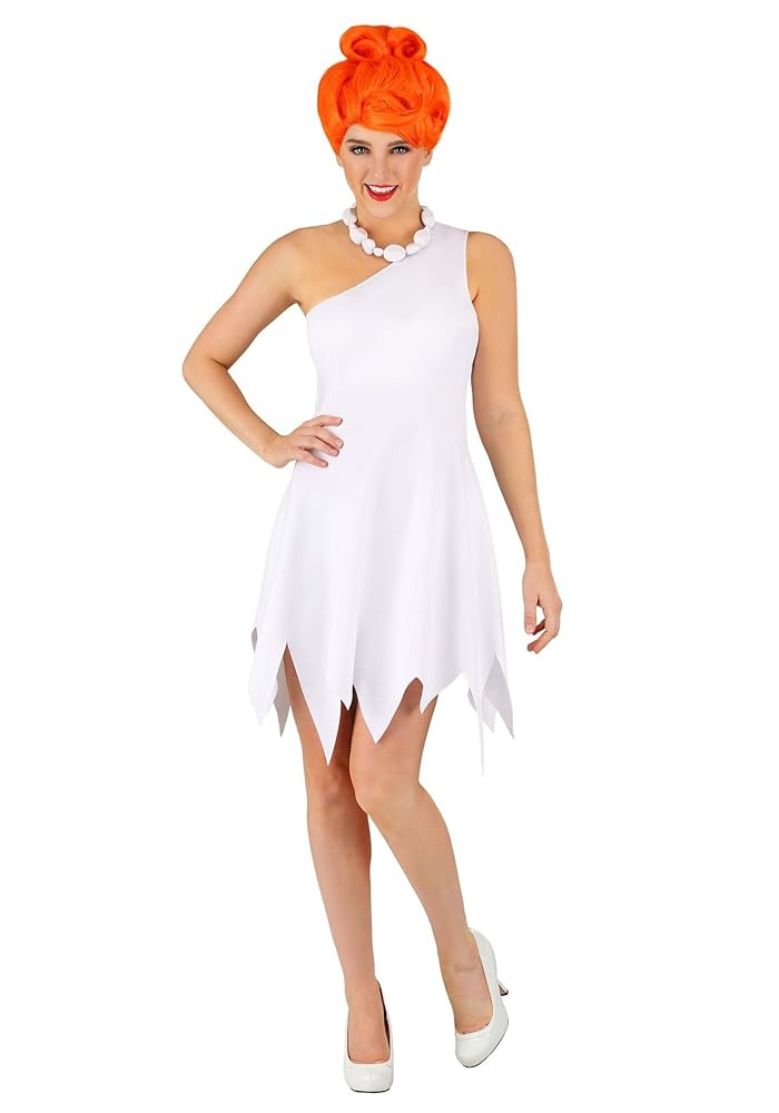 Flintstones Wilma Flintstone Costume for Women - Includes Dress & Necklace with Wig Option - Offi... | Amazon (US)