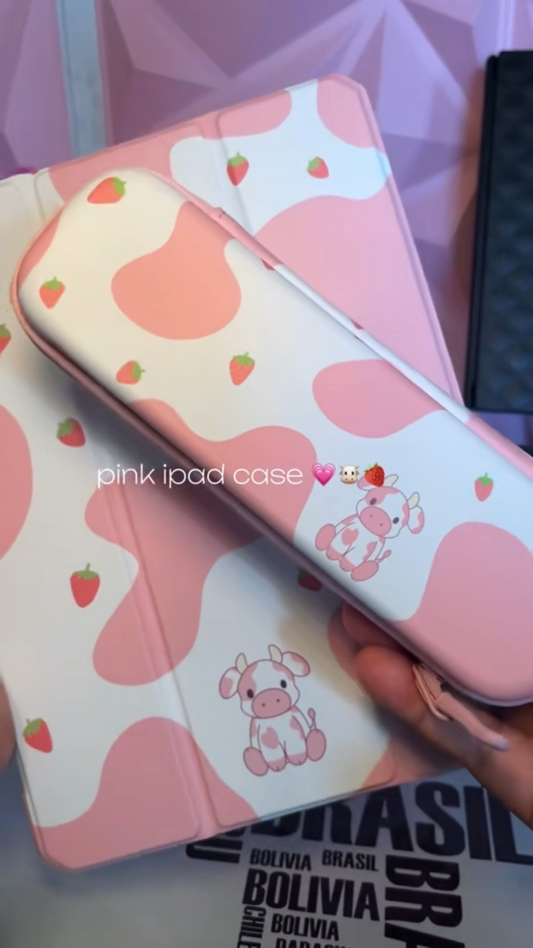 this matching ipad case set is super cute 🩷🐮🍓 #ipadaccessories 

#LTKFallSale #LTKFindsUnder50