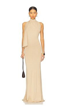 Diana Milkanova Studio Maia Dress in Beige from Revolve.com | Revolve Clothing (Global)