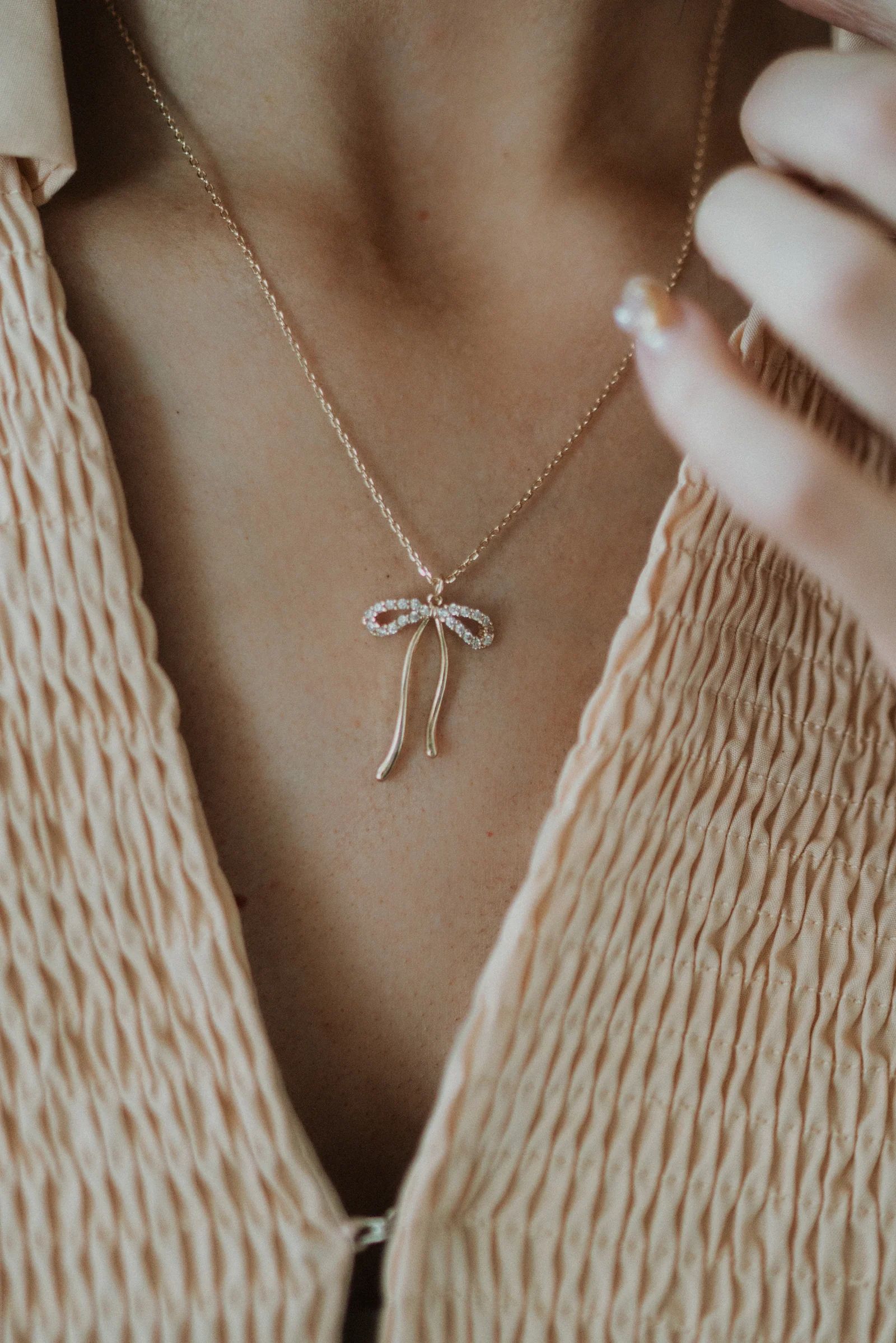 Bow So Cute Necklace | Goldie Lew Jewelry