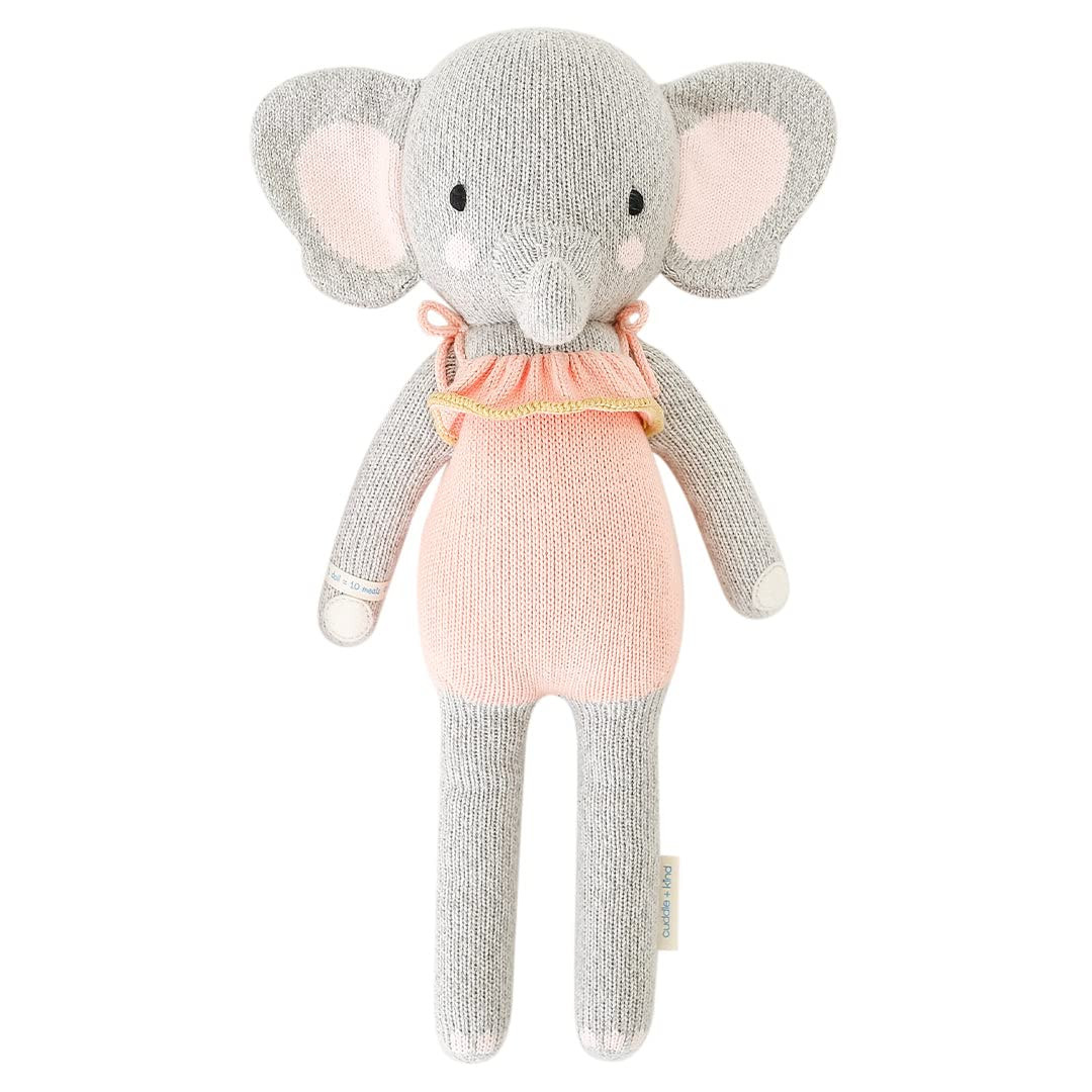 Amazon.com: cuddle + kind Eloise The Elephant Little 13" Hand-Knit Doll – 1 Doll = 10 Meals, Fa... | Amazon (US)