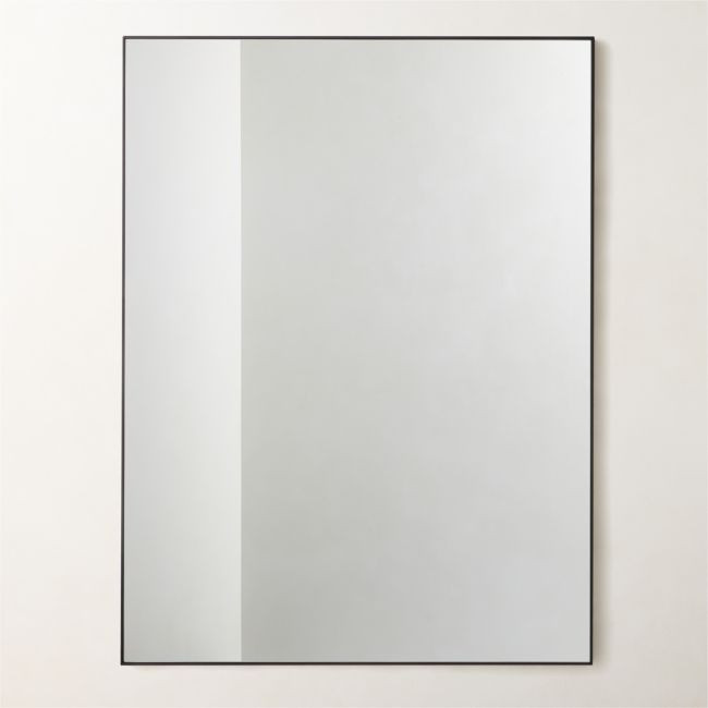Infinity Rectangular Black Wall Mirror 36"x48 | CB2
