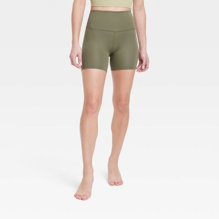 Women's Brushed Sculpt Bike Shorts 5" - All in Motion™ | Target