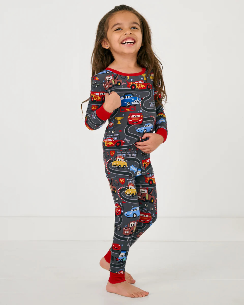 Pixar Cars Piston Cup Two-Piece Pajama Set | Little Sleepies