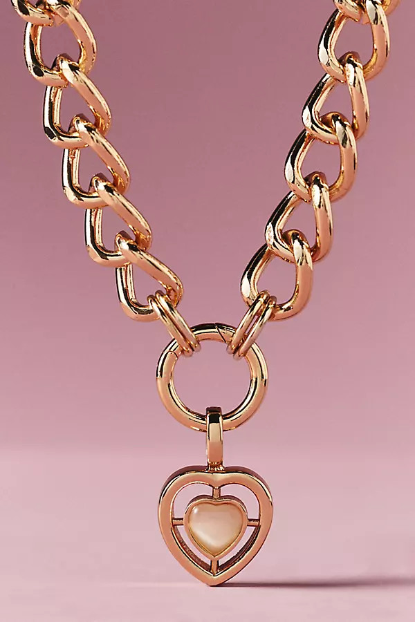 Chunky Heart Chain Necklace | Anthropologie (US)