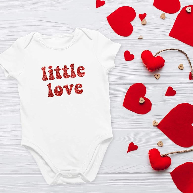 Onesie Organic Baby One Piece Valentine's Bodysuit, 0-12 Months - Little Love | Amazon (US)