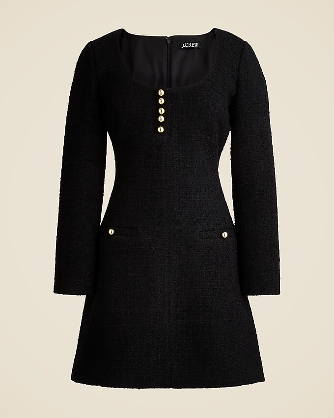 Sophia scoopneck dress in tweed | J. Crew US