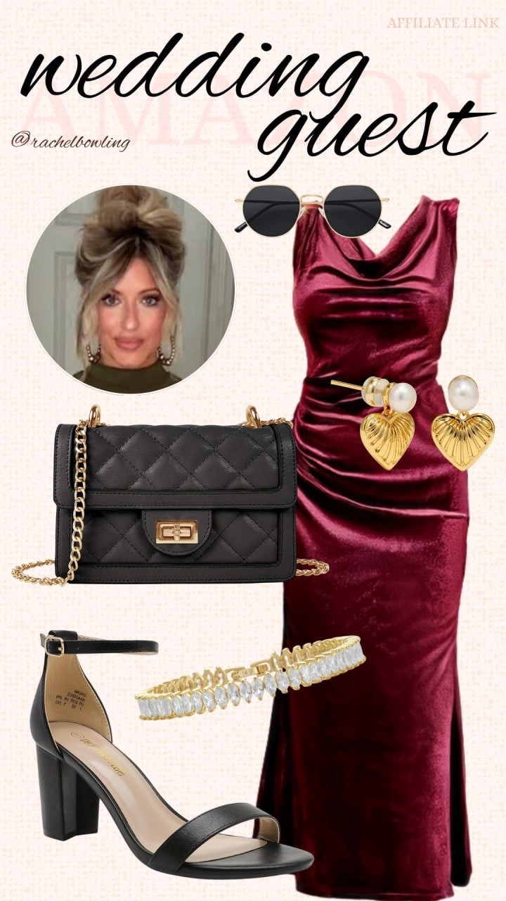 Effortlessly elegant wedding guest look 💋
Rich velvet, timeless accessories, and just the right touch of gold.


#WeddingGuest #AmazonFinds #WeddingStyle #VelvetDress #LTKHoliday #LTKFashion #FallWedding #ElevatedStyle #AmazonFashion


#LTKSeasonal #LTKMidsize #LTKHoliday