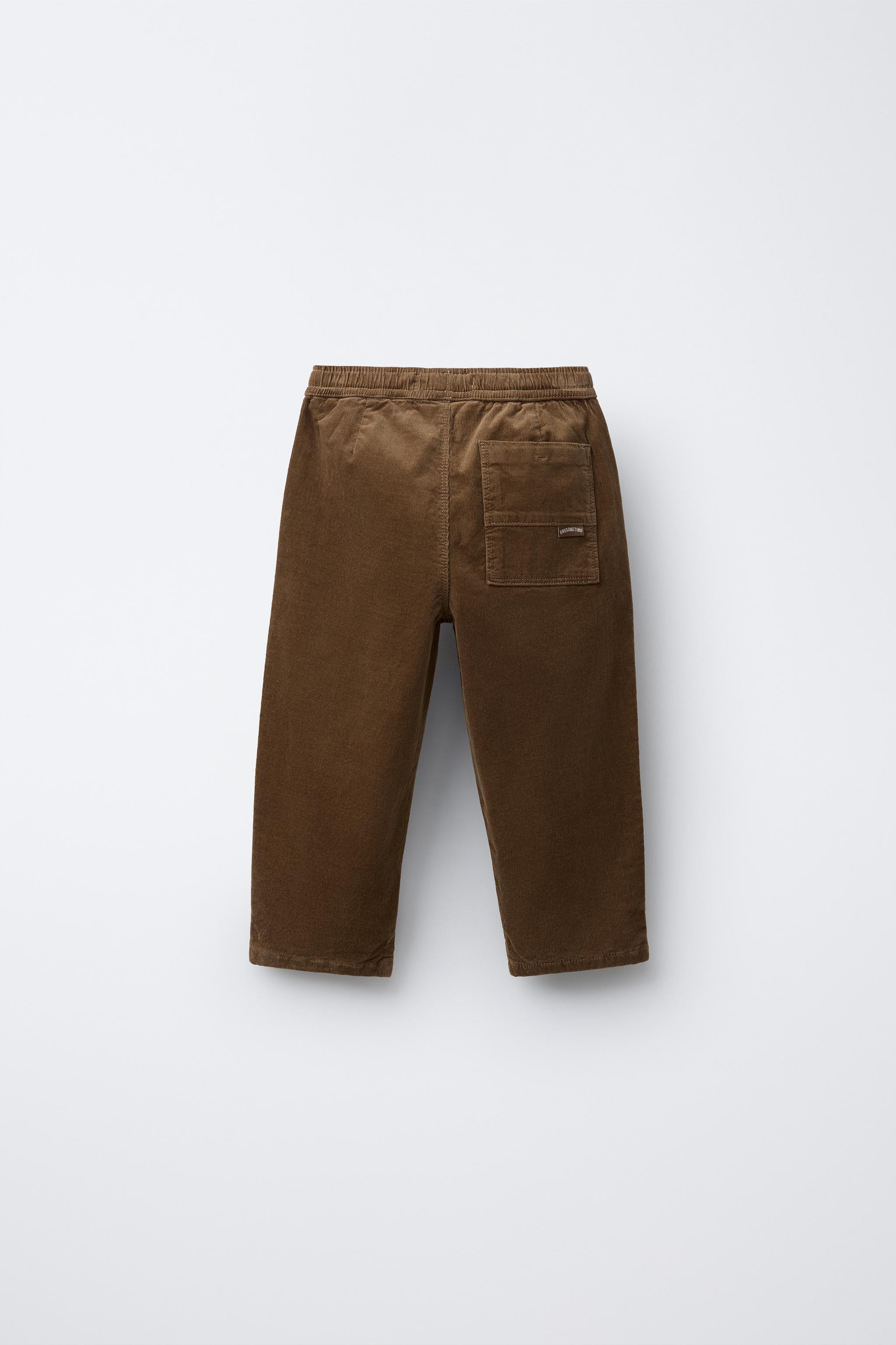 LINED FINE-WALED CORDUROY PANTS | Zara US