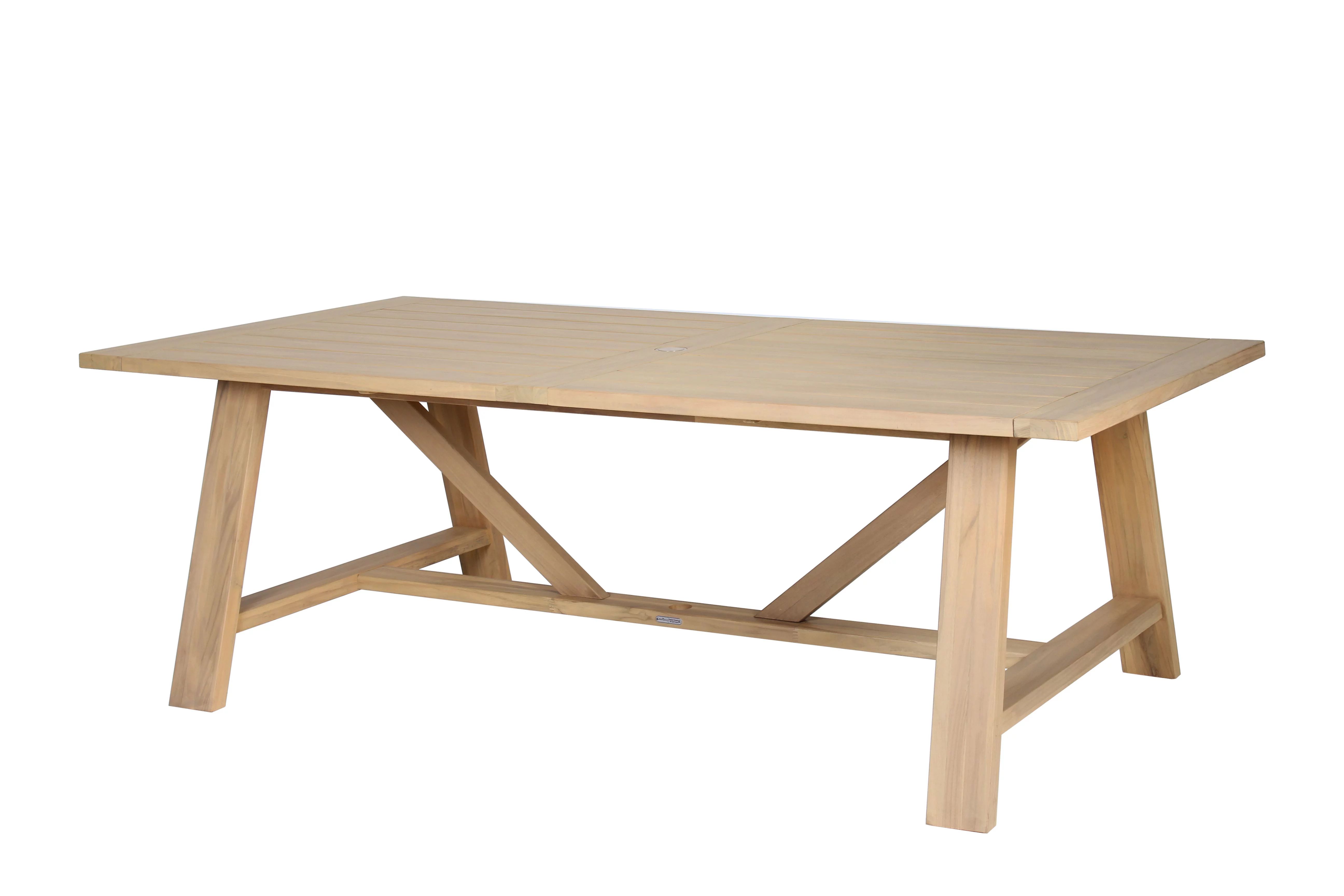 Better Homes & Gardens Ashbrook, Teak Wood, Outdoor,  Dining Table by Dave & Jenny Marrs | Walmart (US)