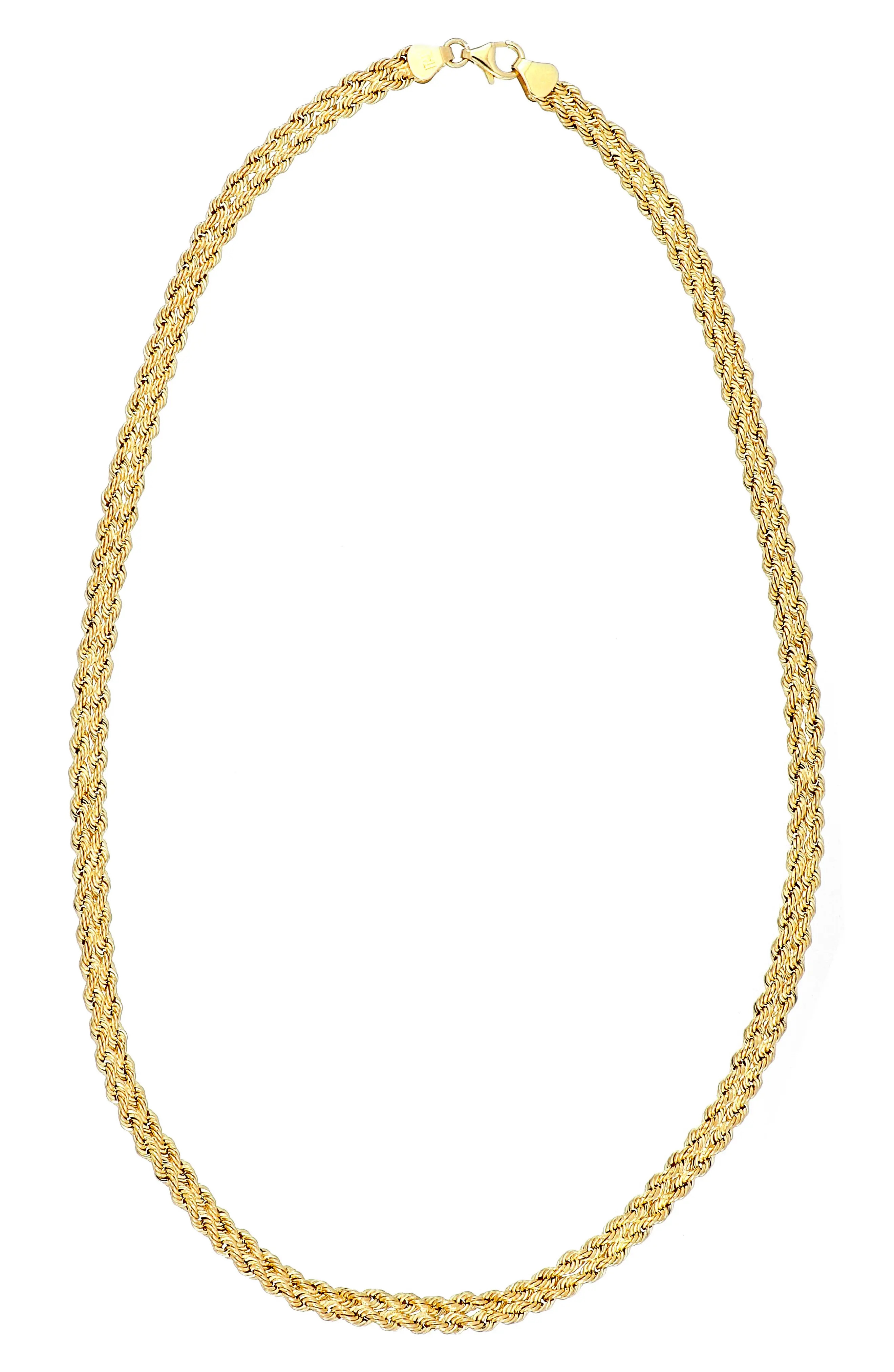 Women's Bony Levy 14K Gold Rope Chain Necklace (Nordstrom Exclusive) | Nordstrom