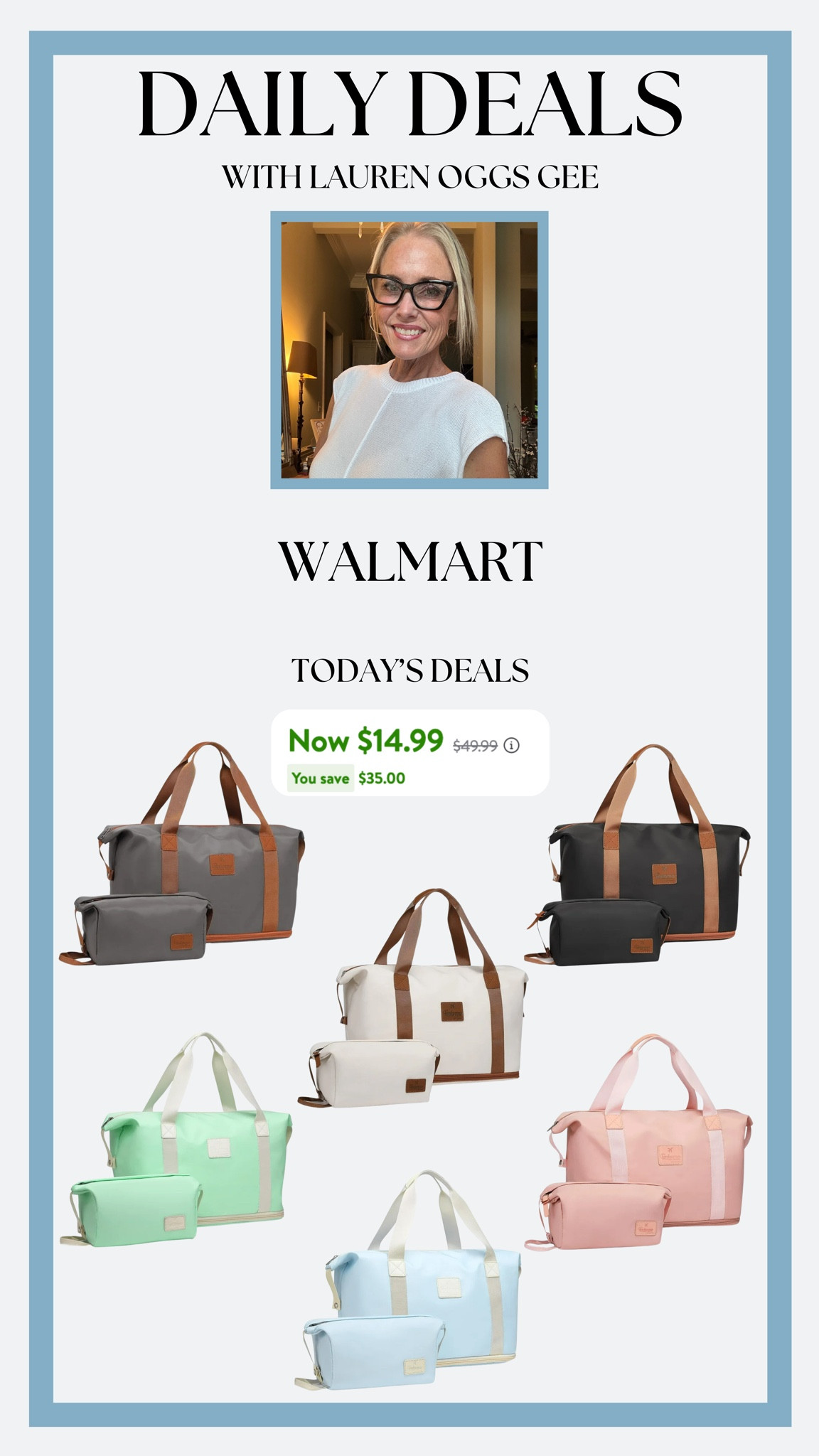 WALMART SUMMER SAVINGS!!

If you are traveling any time soon for the end of the summer, you need these bags. So affordable, a great size, and so many color options  

#LTKItBag #LTKTravel #LTKSummerSales