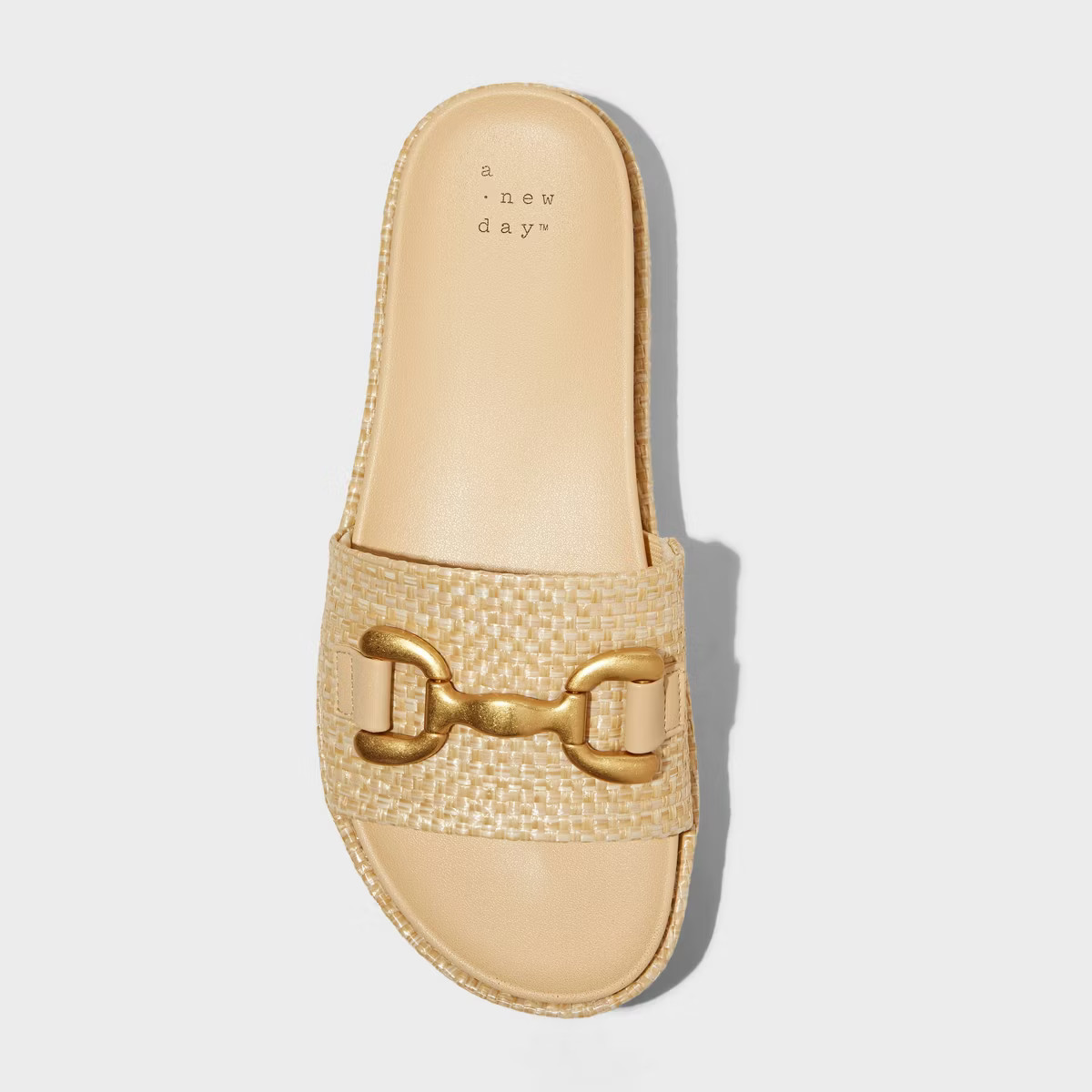 Women's Agnes Platform Slide Sandals - A New Day™ Beige 6.5 | Target