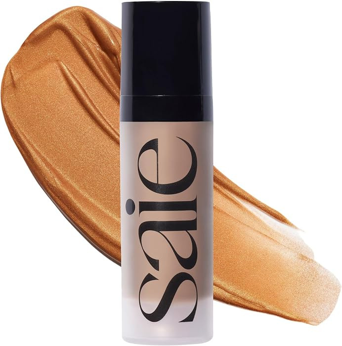 Saie Mini Glowy Super Gel Illuminating Face Makeup Primer, Sunglow (.5 oz) | Amazon (US)