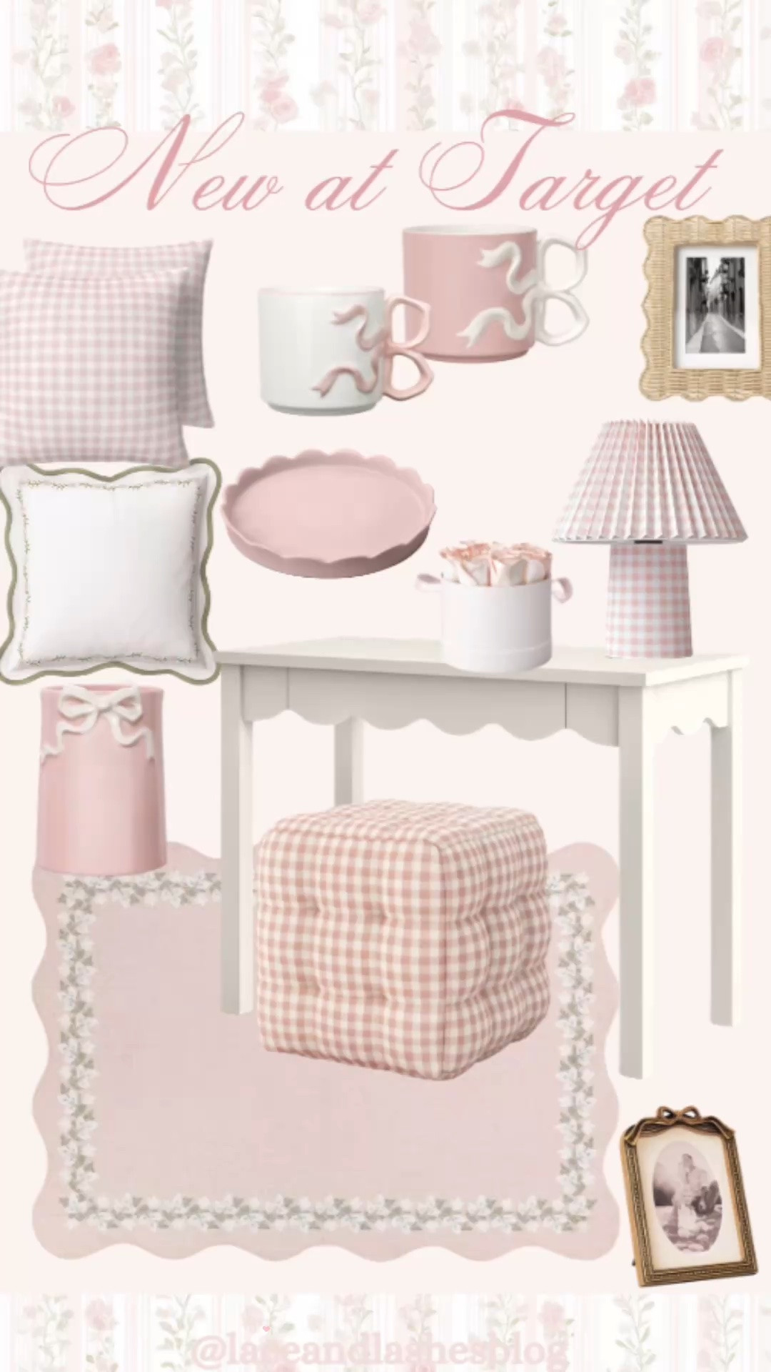 LoveShackFancy vibes at target! 🌸 @Target 
Dorm decor, bow mug, scalloped desk floral rug

#LTKSaleAlert #LTKSeasonal #LTKHome