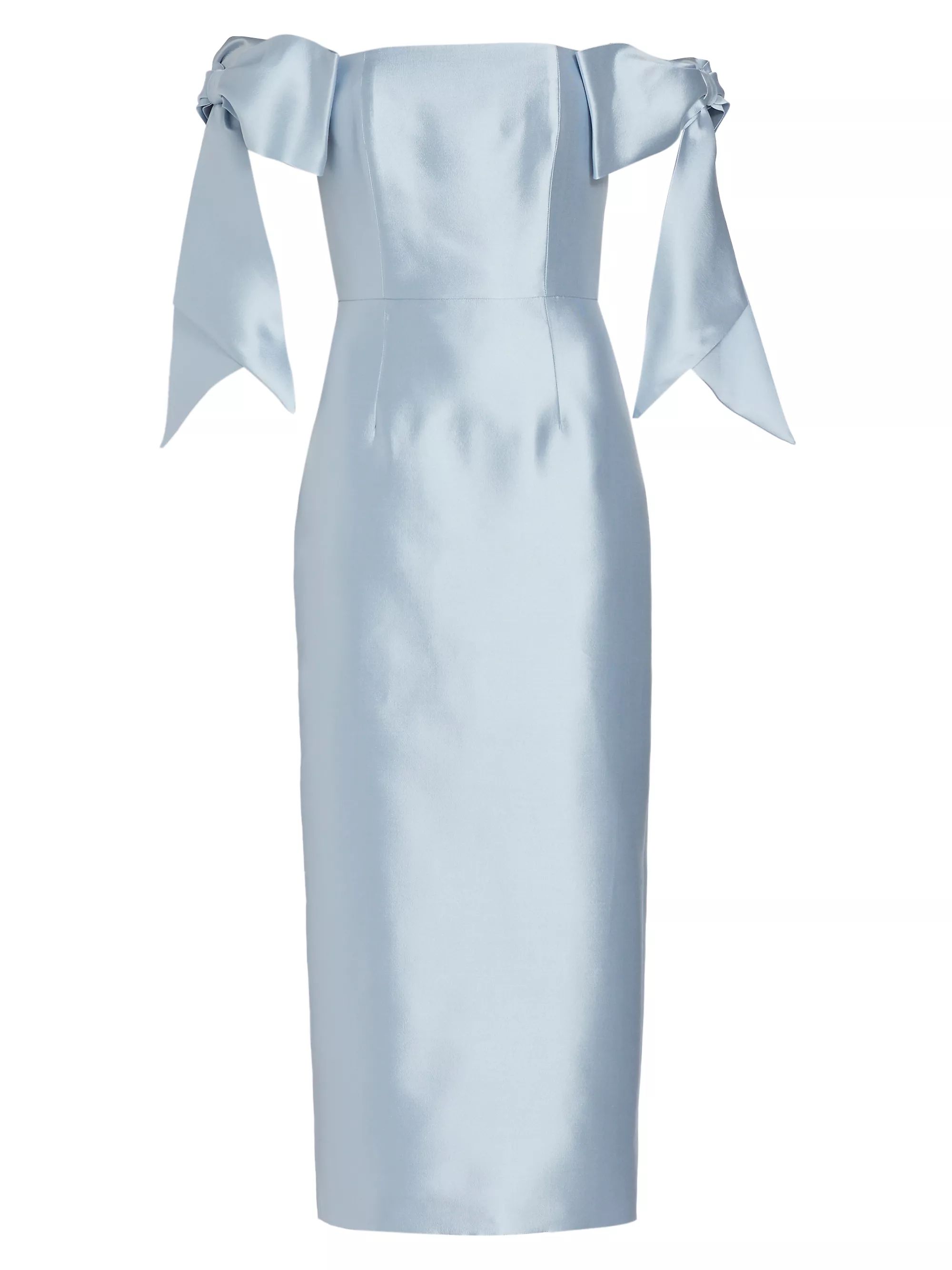 Isabella Bow Midi-Dress | Saks Fifth Avenue