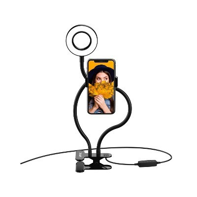 Tzumi ONAIR Flex Duo 3.5'' Ring Light with Two Flexible Arms & Phone Holder | Target