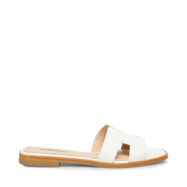 Hadyn Sandal in White, Spring Fashion, Spring Fashion 2022, White Cropped Jeans | Steve Madden (US)