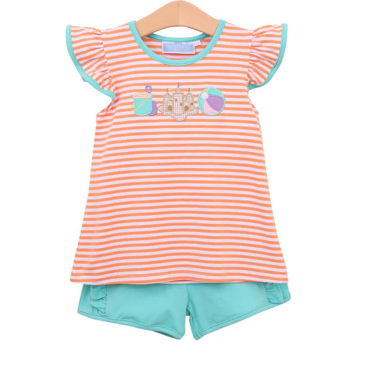SANDCASTLE TRIO FLUTTER SHORT SET | Simply Carolina