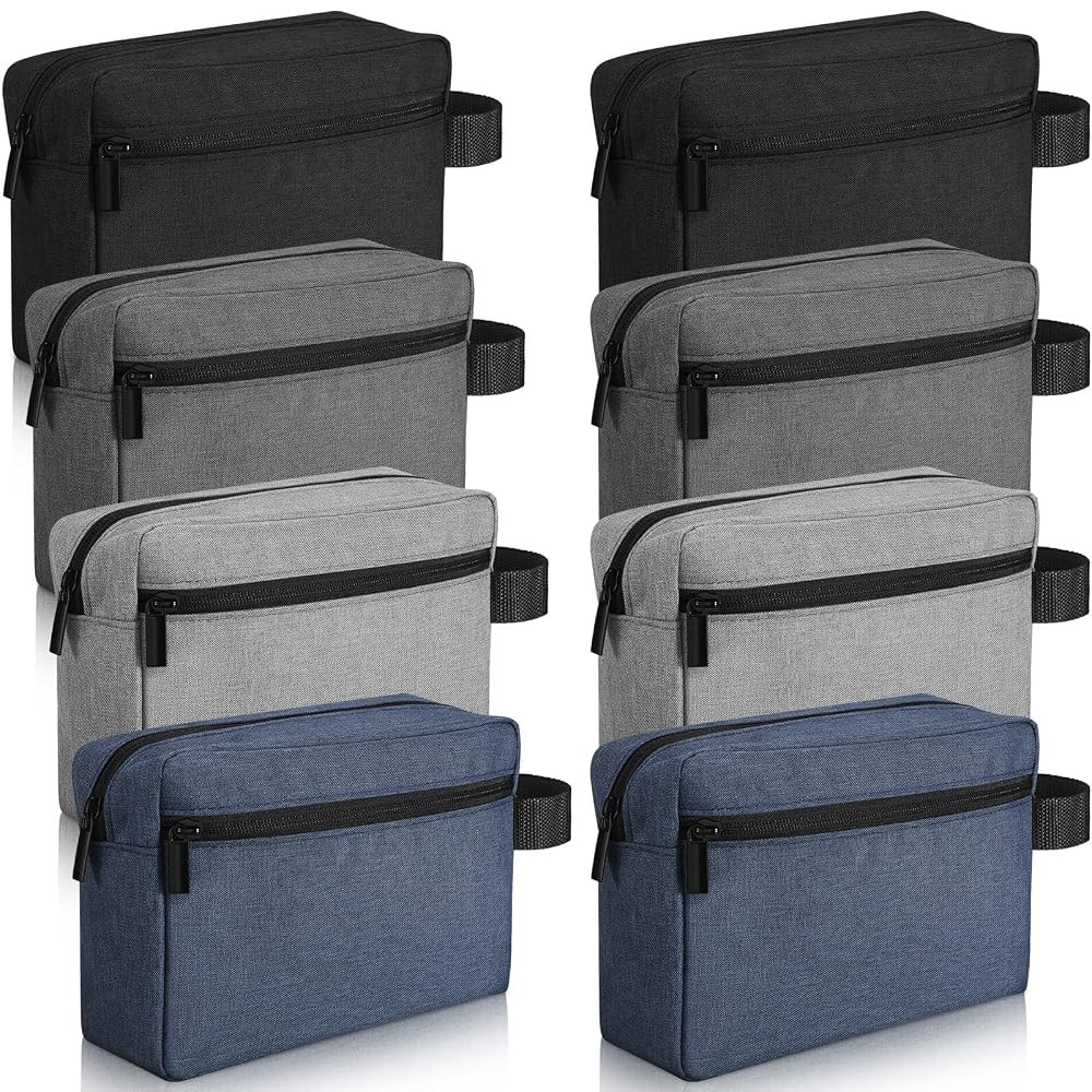 Sanwuta 8 Pcs Travel Toiletry Bag for Men Waterproof Grooming Bag Portable Cosmetic Storage Makeu... | Amazon (US)