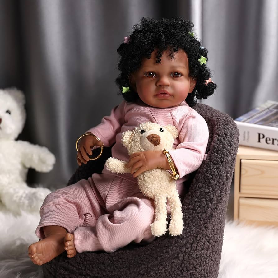 BABESIDE Lifelike Reborn Baby Dolls Black Girl, 20 Inch Realistic Black Newborn Real Life Baby Do... | Amazon (US)