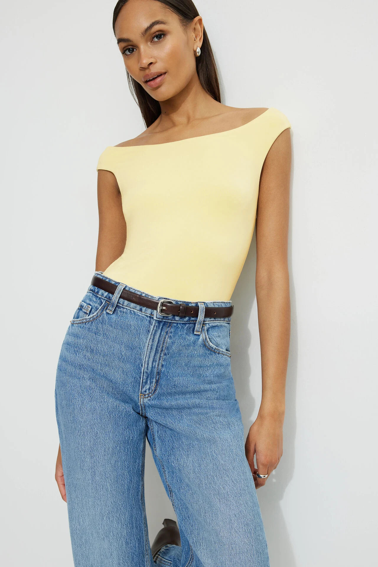 Off Shoulder Jersey Bodysuit | Dynamite Clothing