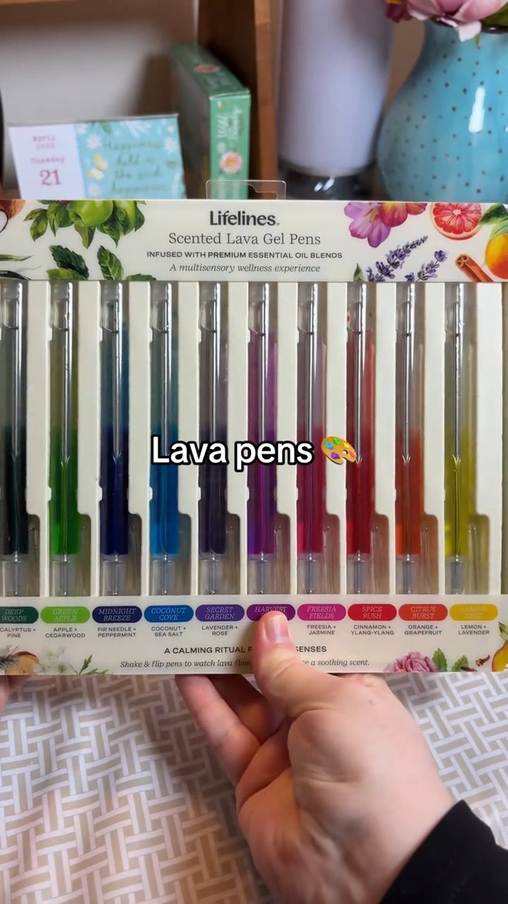 These pens are what the cool girls had in school. These pens are like a lava lamp and filled with essential oil blends. As an adult, these are going to be perfect for therapeutic journaling.  

#LTKHome