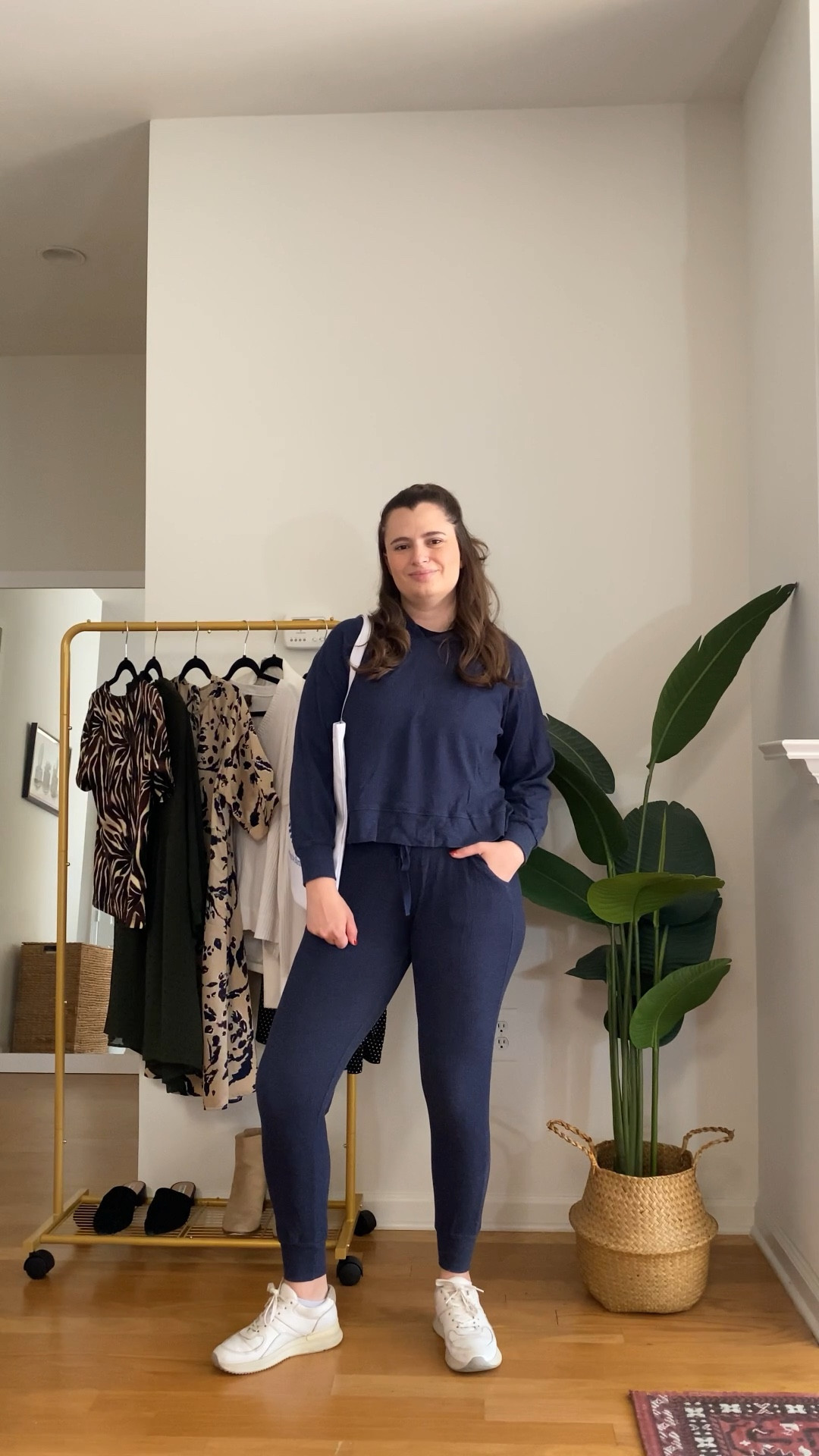 Airplane outfit idea - a matching sweat set and a pair of white sneakers is a no brainer option 

#LTKunder100 #LTKtravel #LTKstyletip