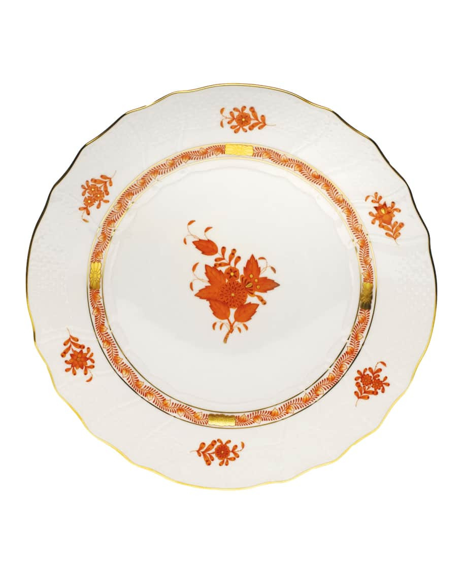 Rust Chinese Bouquet Dinner Plate | Neiman Marcus