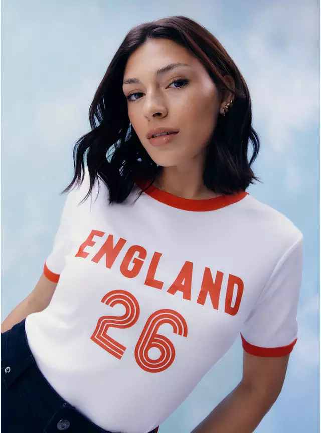 Buy White England World Cup Graphic T-Shirt 10 | T-shirts | Tu | Tu Clothing