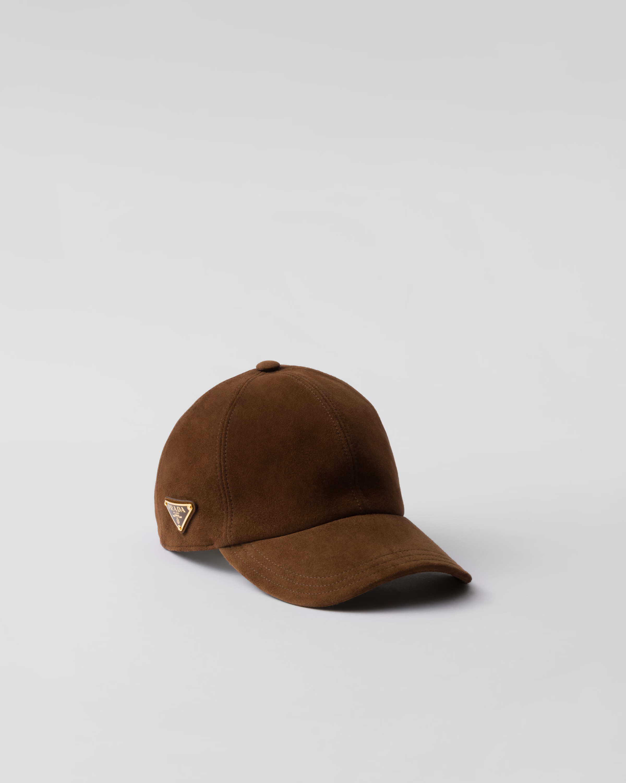 Suede baseball cap | Prada UK
