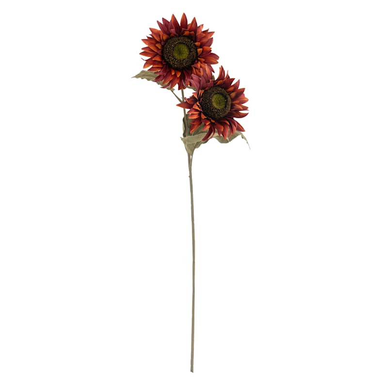 Red Sunflower Stem, 36" | At Home