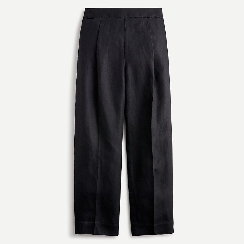 High-rise pleated pant in linen blend | J.Crew US
