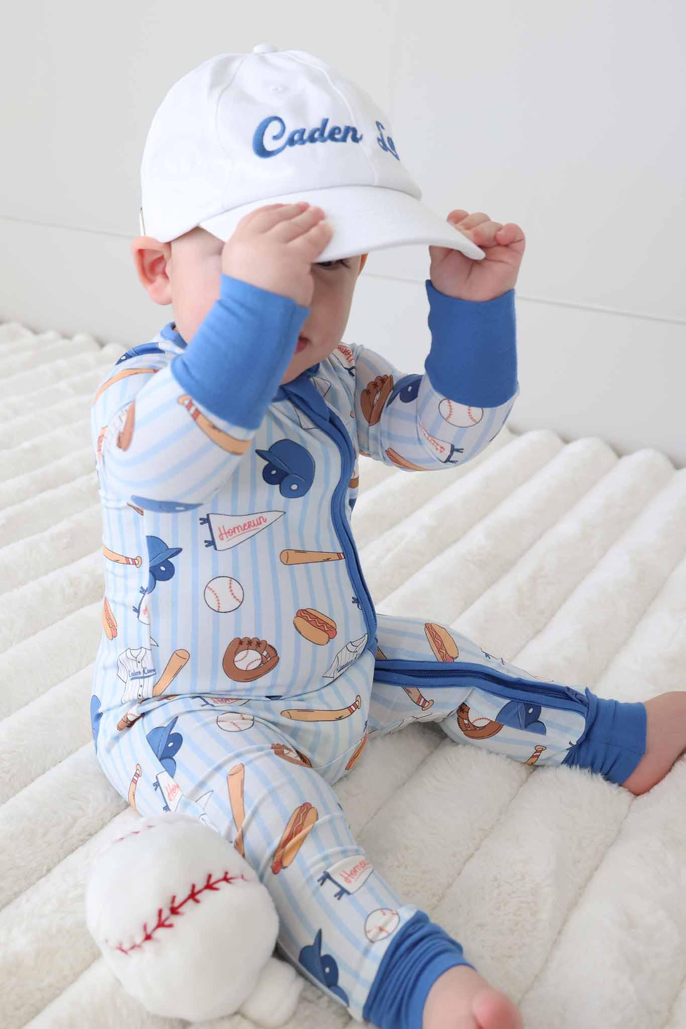 Ballpark Bros Convertible Zip Romper | Caden Lane