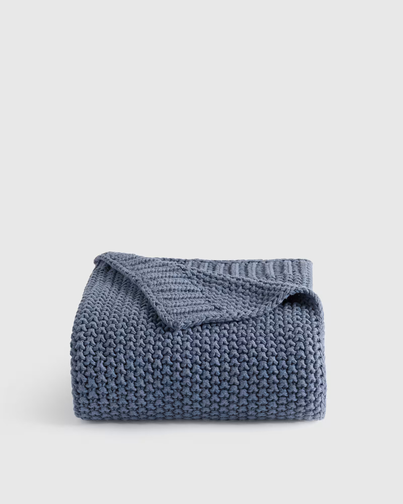 Cotton Fisherman Throw in Mineral | Quince