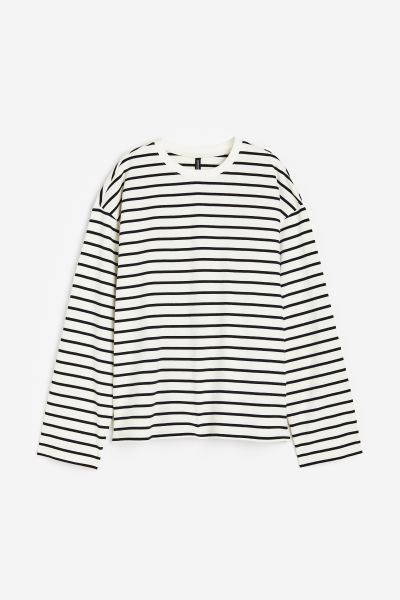 Long-sleeved jersey top | H&M (UK, MY, IN, SG, PH, TW, HK)