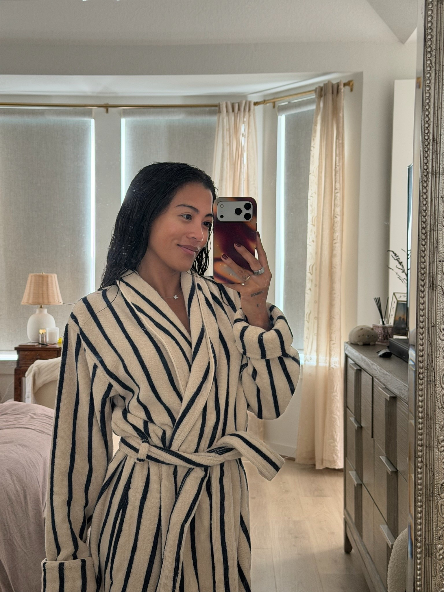 Fresh morning vibes with this cozy striped robe.

#LTKOver40 #LTKHome #LTKPetite