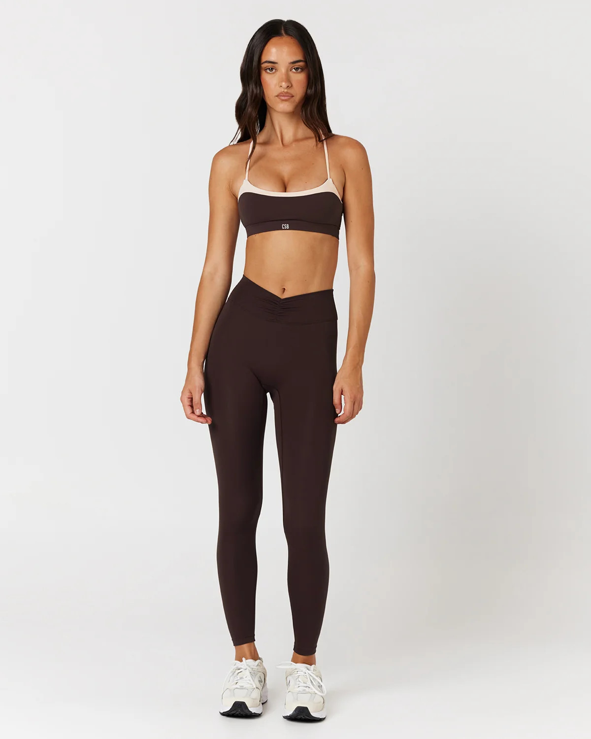 Form Gather Waist Leggings | Espresso | Crop Shop Boutique US